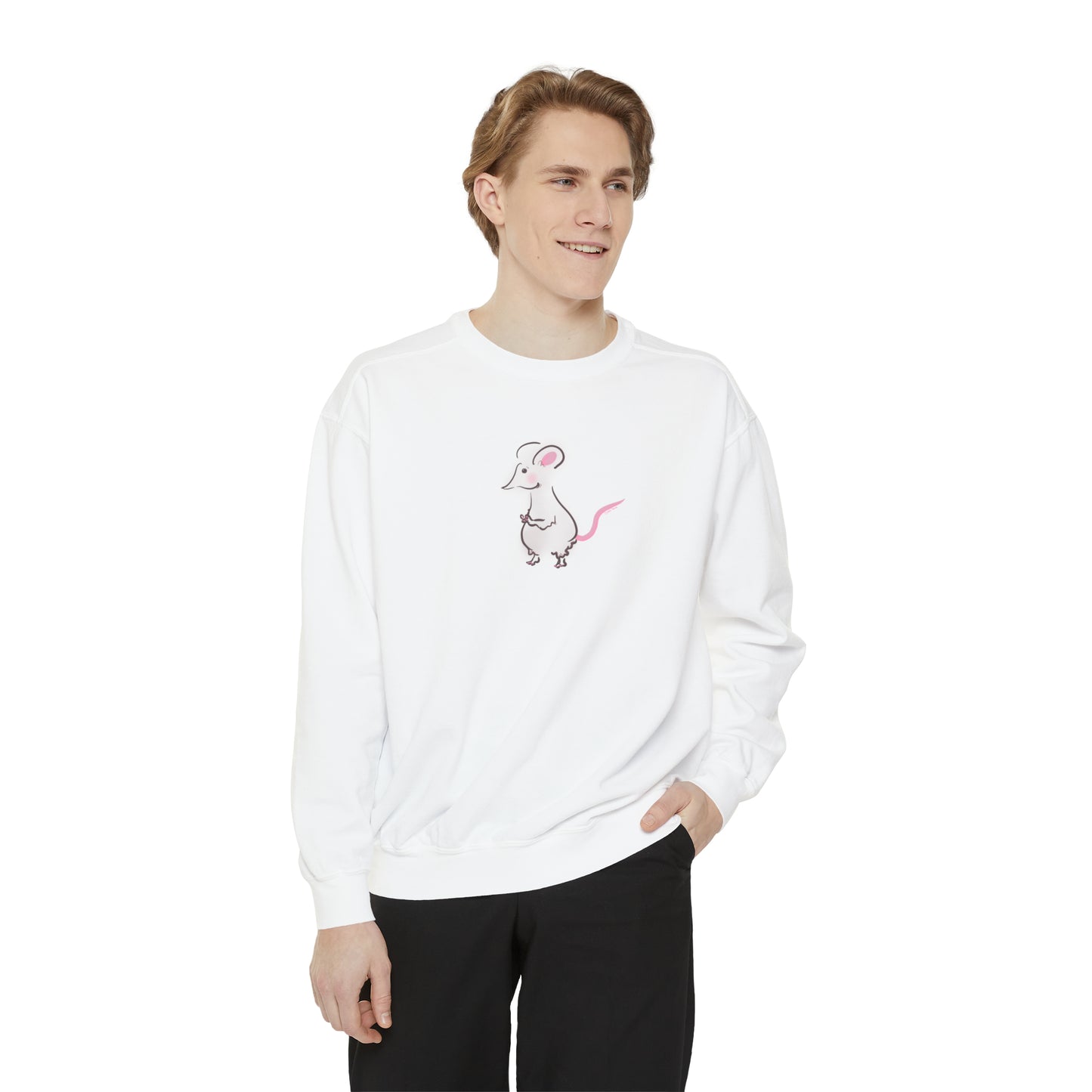 La Petite Souris by Birdie Plank™ - Unisex Garment-Dyed Sweatshirt