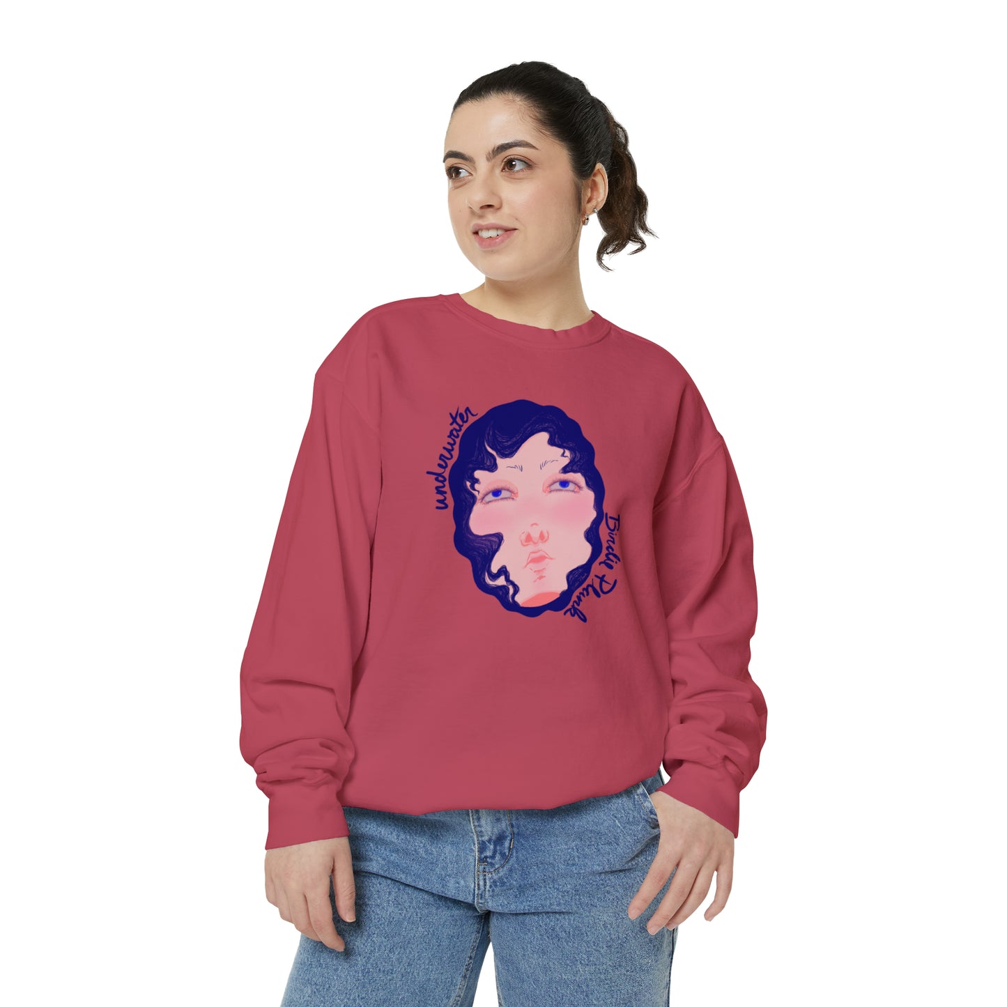 Underwater by Birdie Plank™ - Unisex Garment-Dyed Sweatshirt