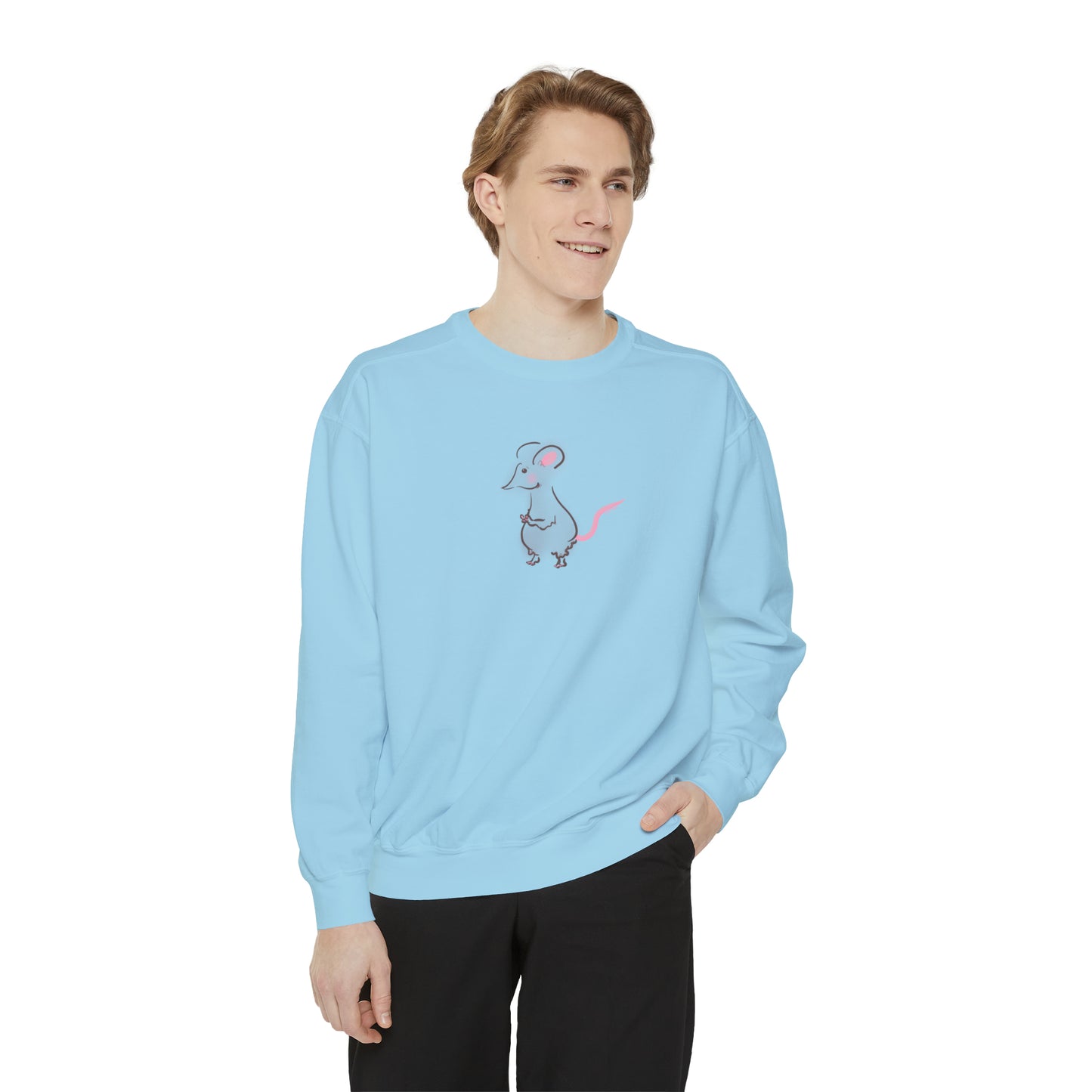 La Petite Souris by Birdie Plank™ - Unisex Garment-Dyed Sweatshirt