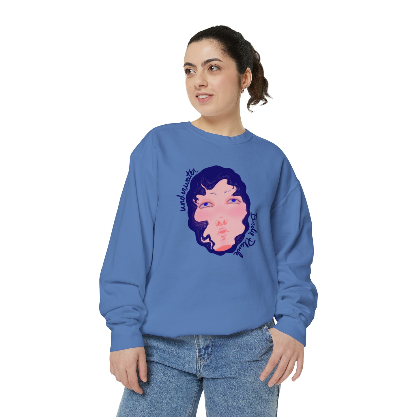 Underwater by Birdie Plank™ - Unisex Garment-Dyed Sweatshirt