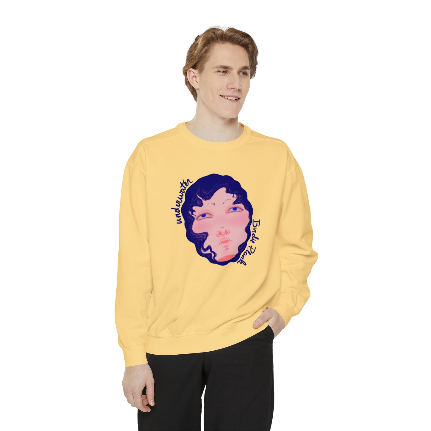 Underwater by Birdie Plank™ - Unisex Garment-Dyed Sweatshirt