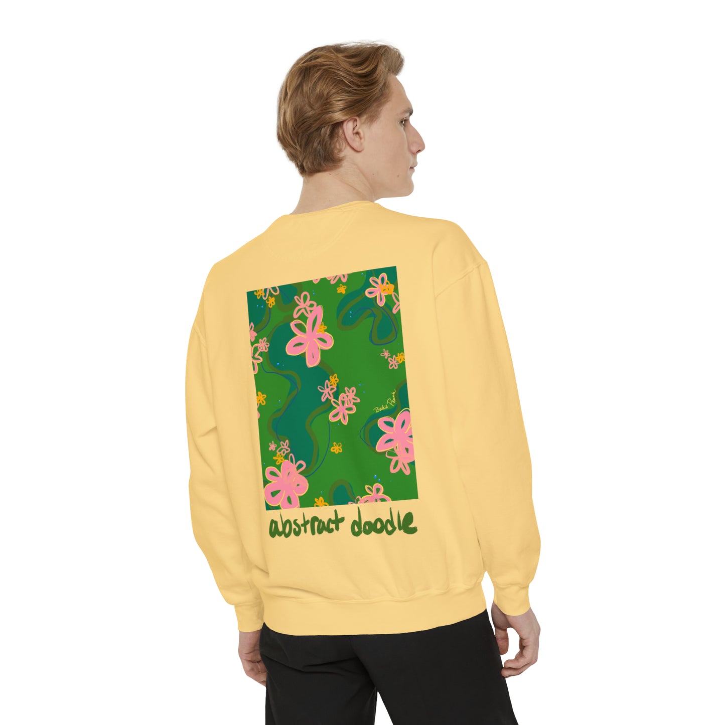 Abstract Design by Birdie Plank™ - Unisex Garment-Dyed Sweatshirt