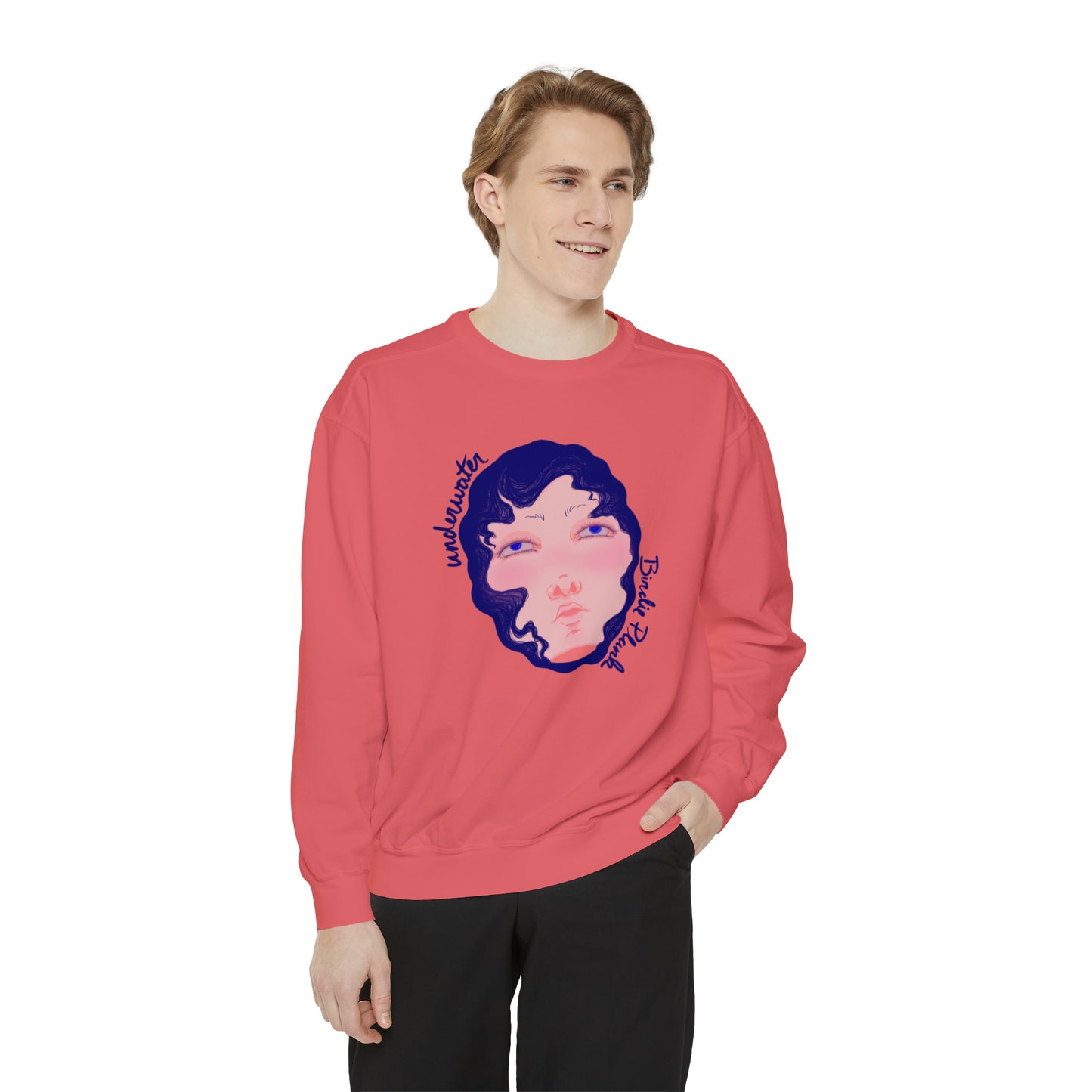 Underwater by Birdie Plank™ - Unisex Garment-Dyed Sweatshirt