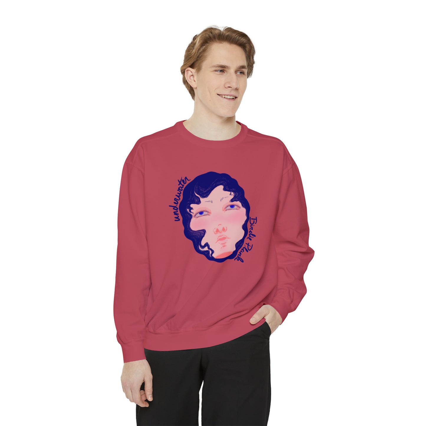 Underwater by Birdie Plank™ - Unisex Garment-Dyed Sweatshirt